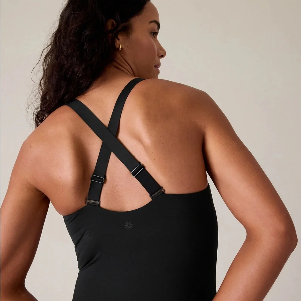 ATHLETA SQUARE NECK V‎ ONE PIECE SWIMSUIT